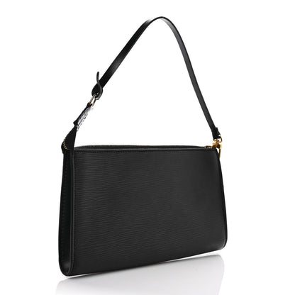 Louis Vuitton Epi Pochette Accessories 24 Black 3 of 8