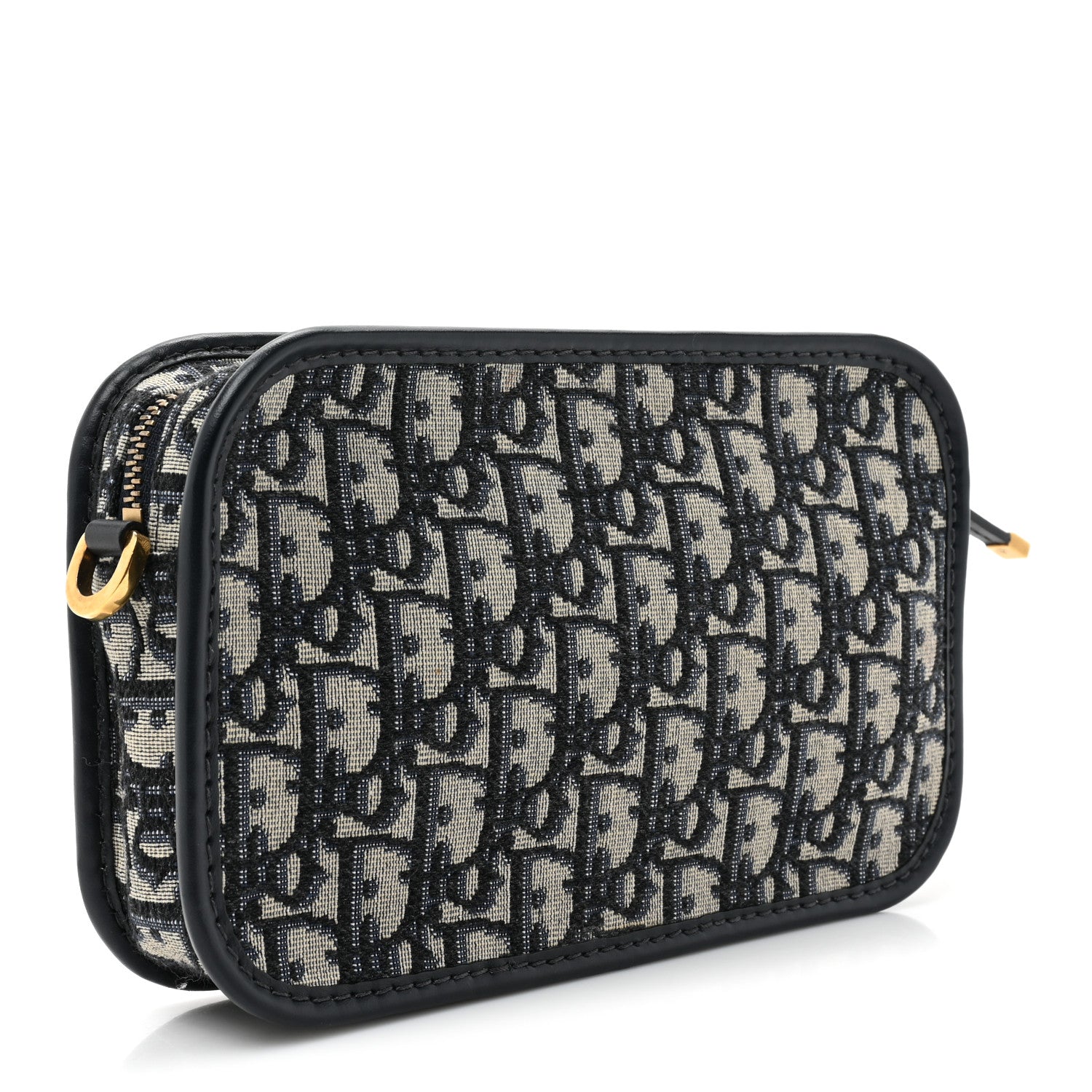 Christian Dior Oblique Diorquake Clutch Blue 3 of 10