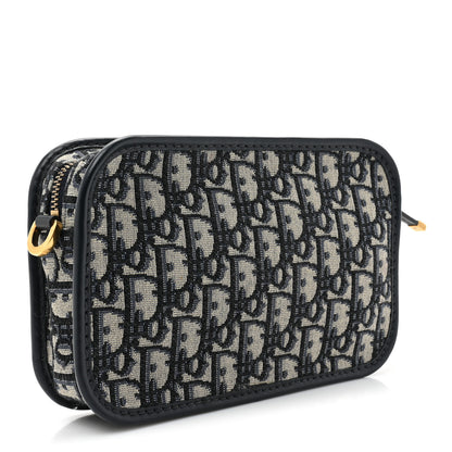 Christian Dior Oblique Diorquake Clutch Blue 3 of 10