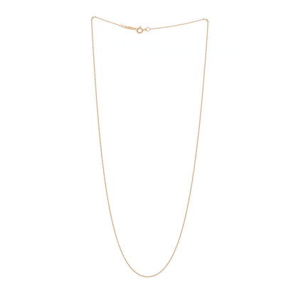 Tiffany 18K Rose Gold Beaded Chain Necklace 20" 3 of 6