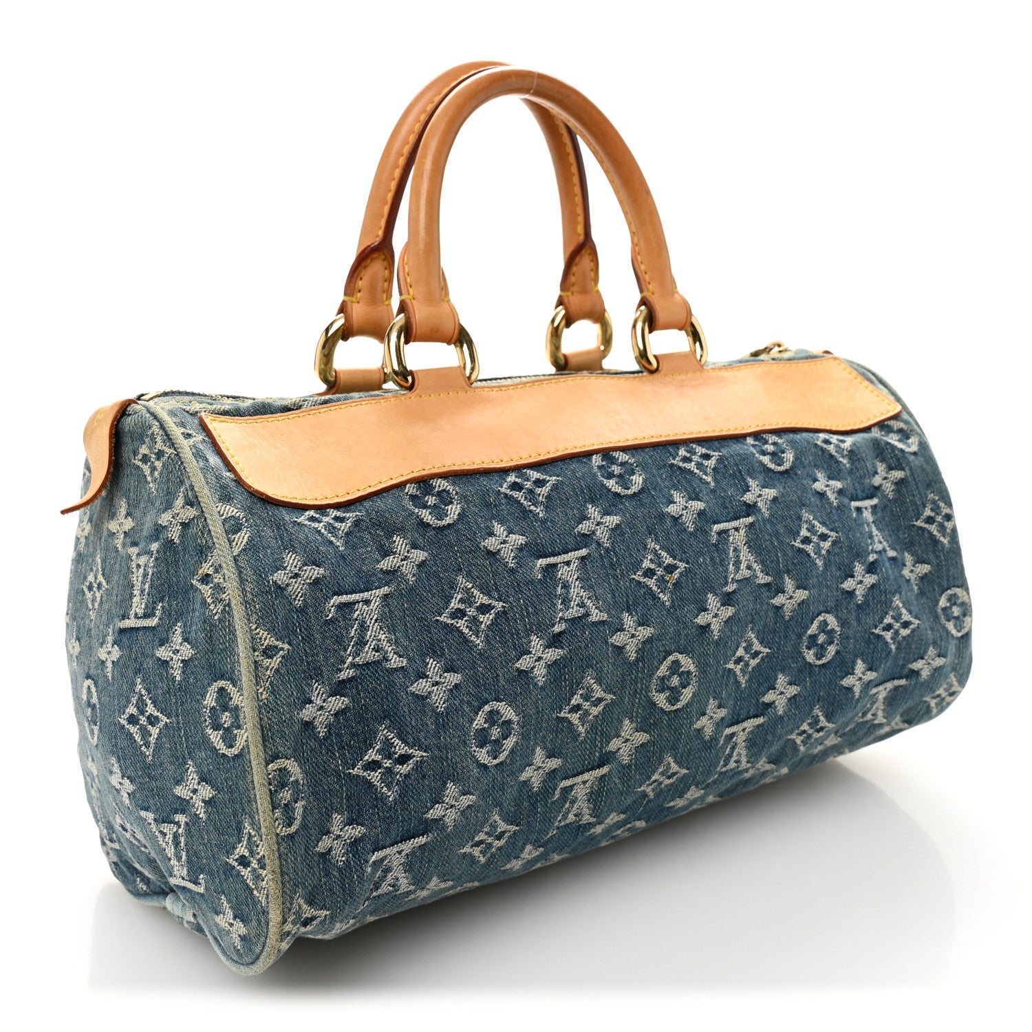 Louis Vuitton Monogram Denim Neo Speedy Blue 3 of 14