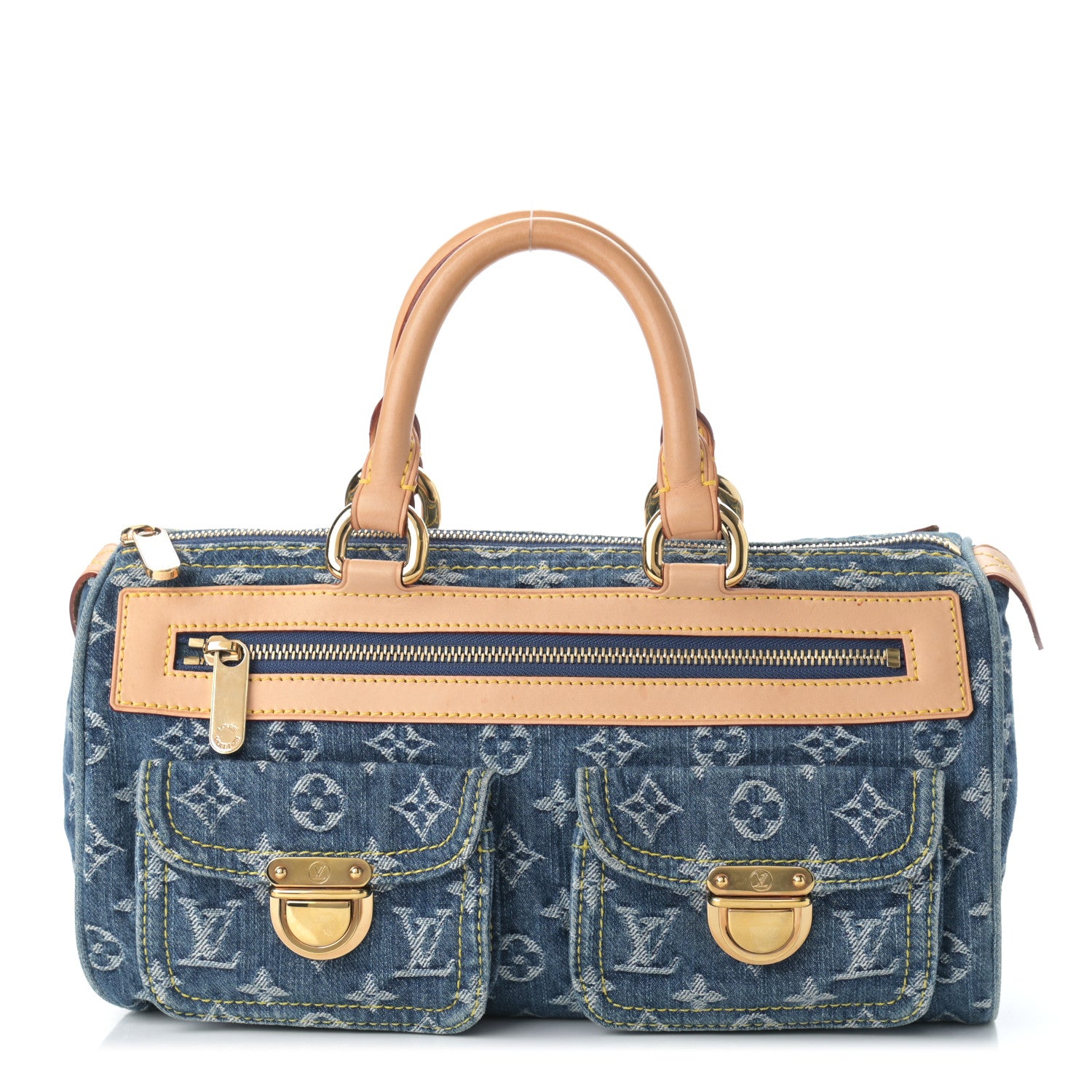 Louis Vuitton Monogram Denim Neo Speedy Blue 1 of 11