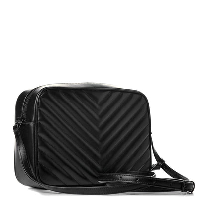 Saint Laurent Calfskin Matelasse Monogram Lou Camera Bag Black 3 of 8