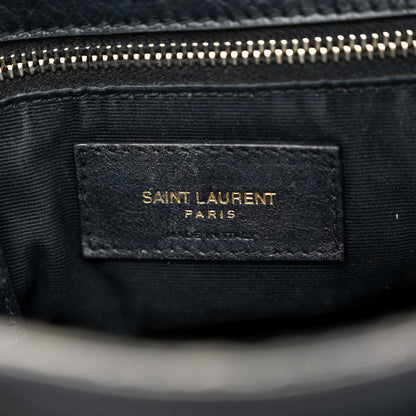 Saint Laurent Crinkled Calfskin Matelasse Monogram Medium Niki Chain Satchel Black 6 of 12