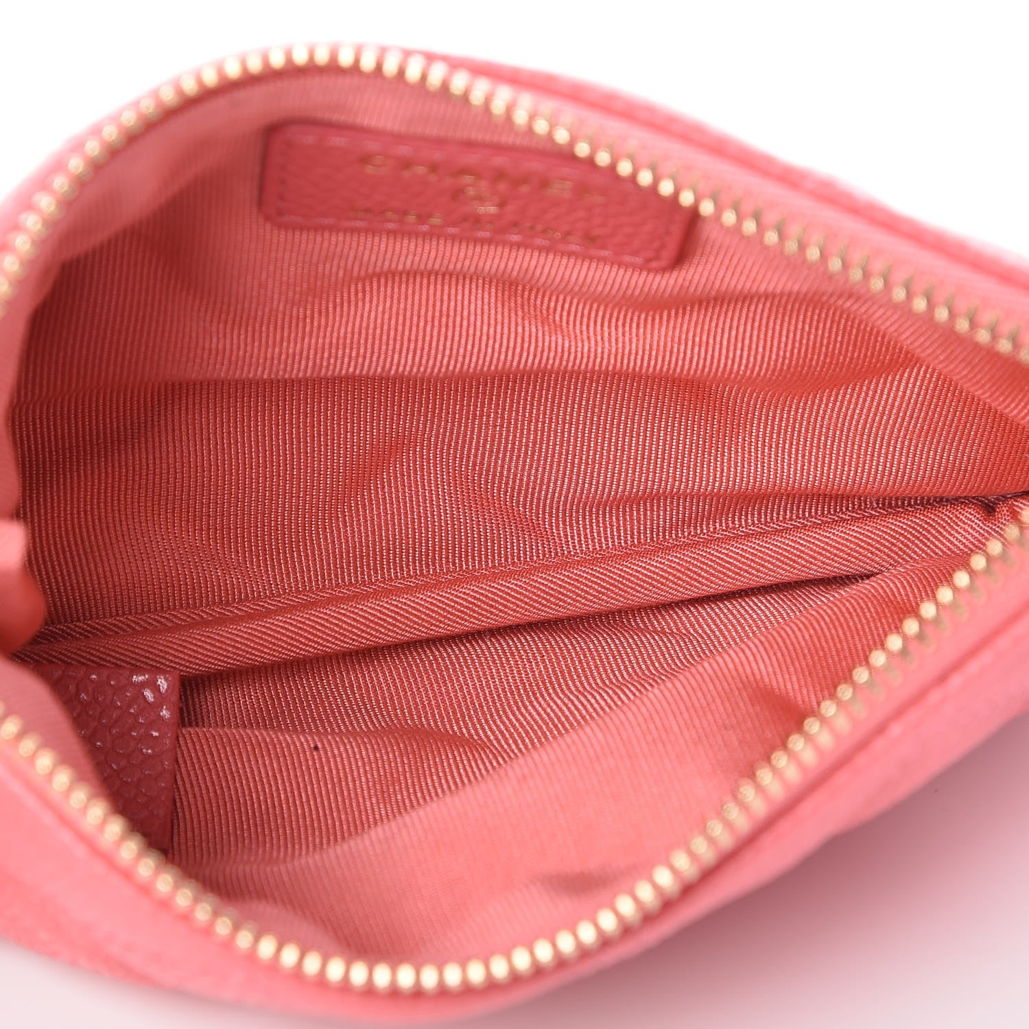 Chanel Caviar Quilted Small Cosmetic Case Pink 5 of 7