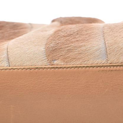 Chanel Lambskin Pony Hair Shoulder Bag Beige 16 of 20