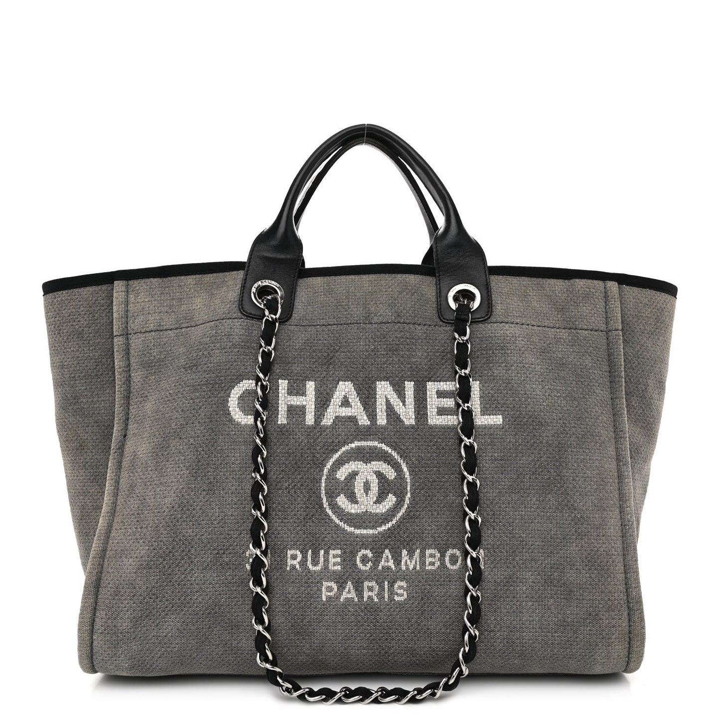 Canvas Medium Deauville Tote Grey