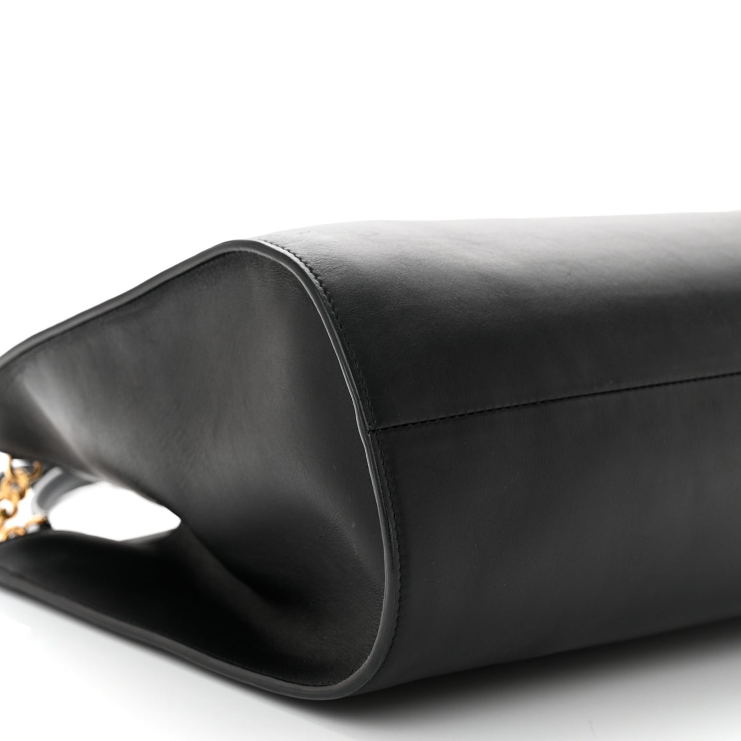 Calfskin Gancini Trifolio Tote Bag Black