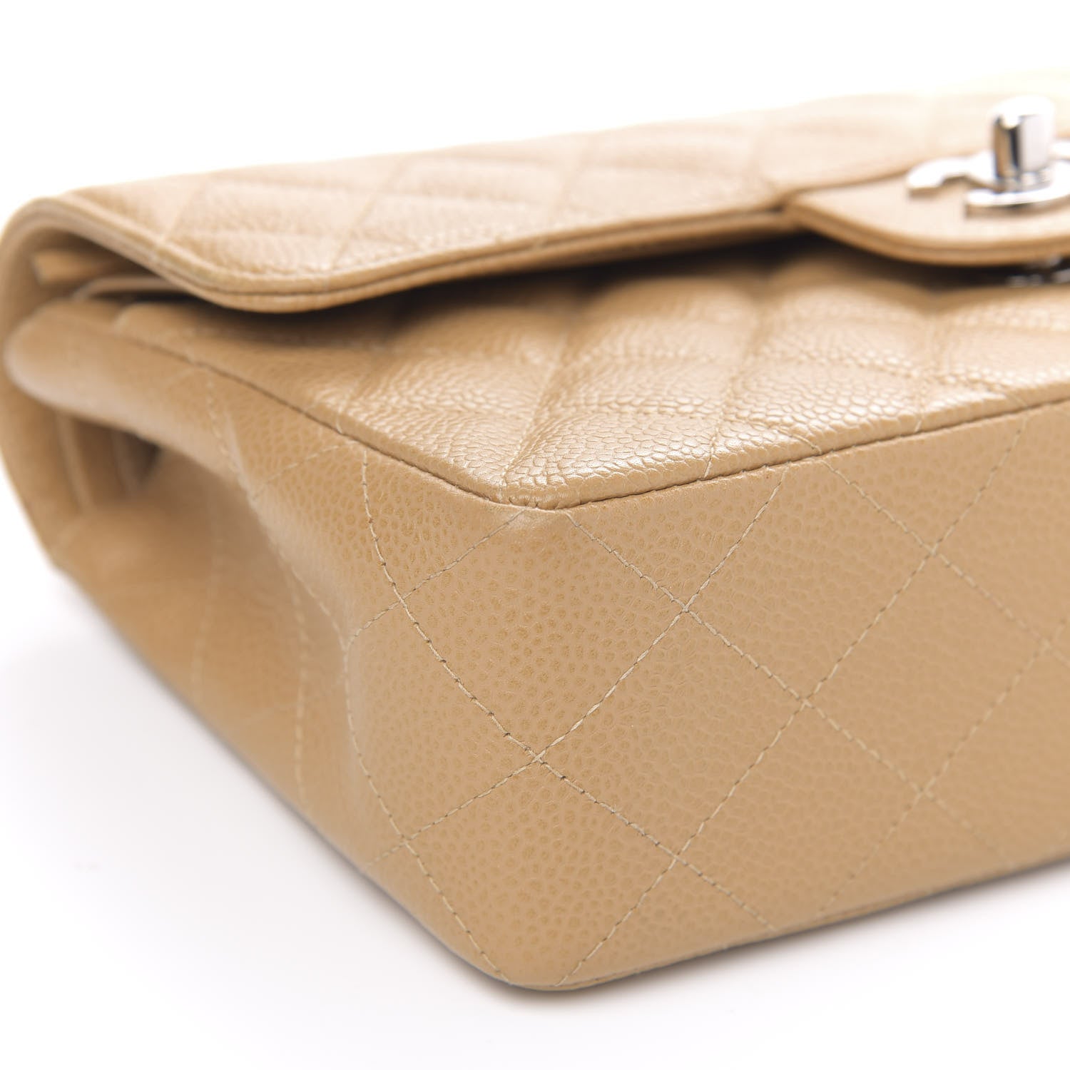 Chanel Caviar Quilted Small Double Flap Beige 9 of 16