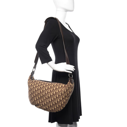 Christian Dior Monogram Buckle Hobo Marron Fonce 2 of 10