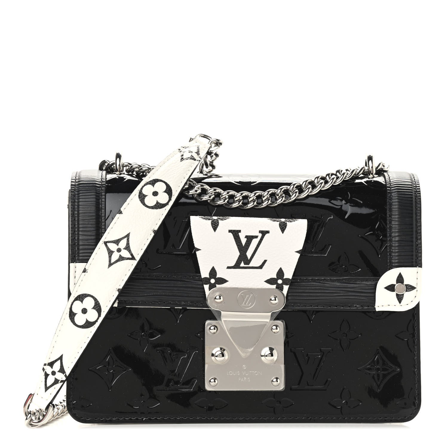 Louis Vuitton Vernis Epi Monogram Wynwood Black White 1 of 8