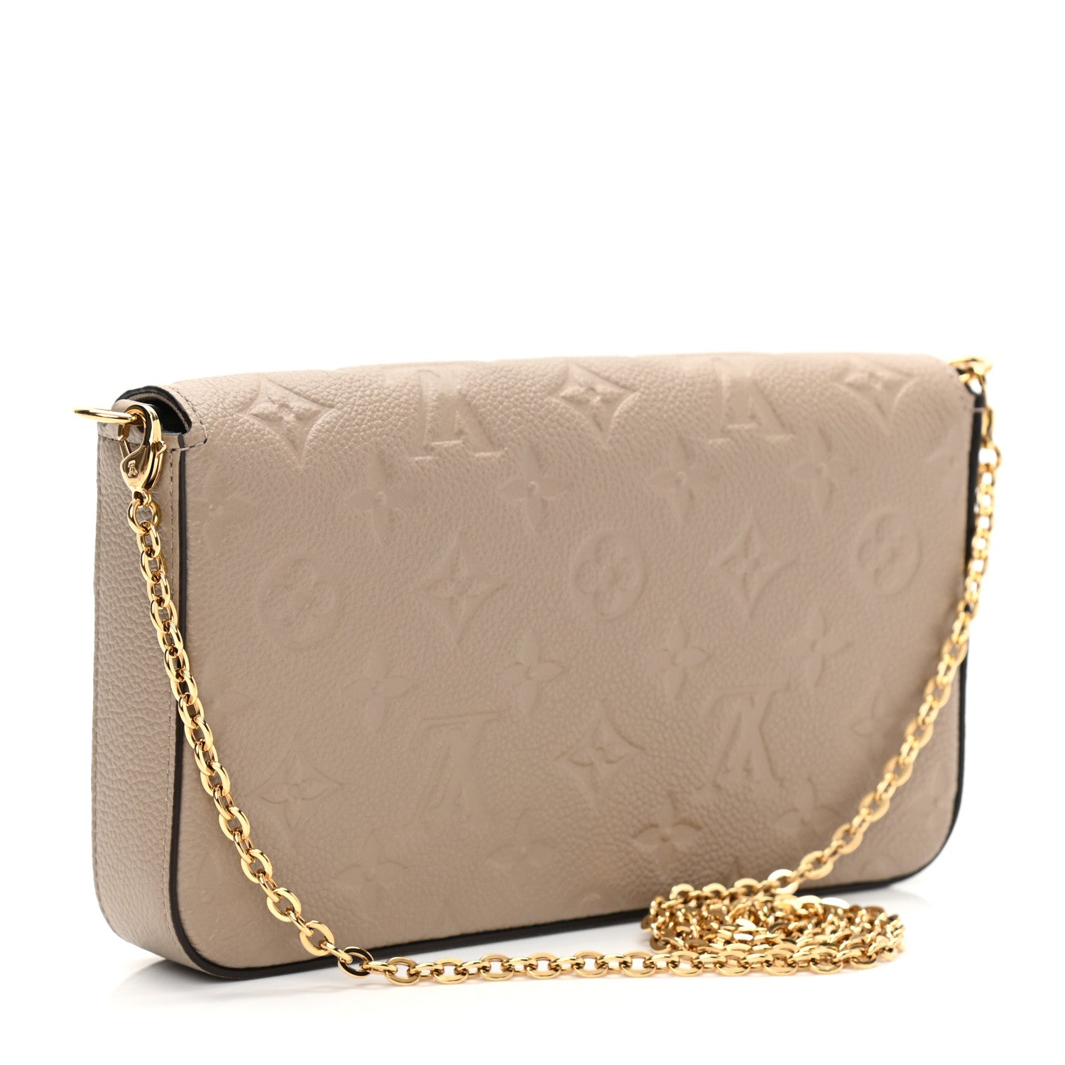 Louis Vuitton Empreinte Pochette Felicie Chain Wallet Tourterelle 4 of 9