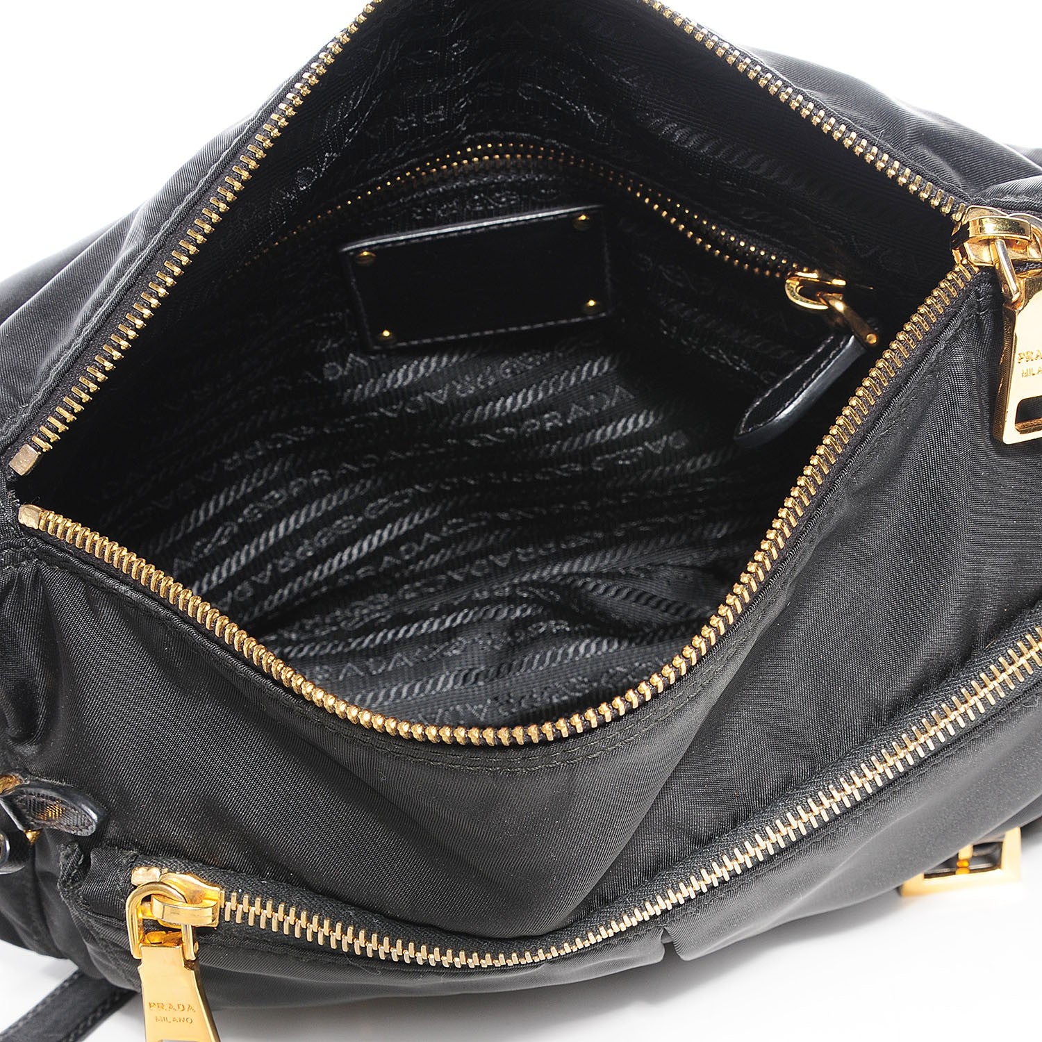 Prada Tessuto Nylon Messenger Bag Nero Black 7 of 9