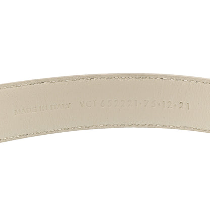 Saint Laurent Smooth Calfskin 20mm Cintura Belt 75 30 Crema Soft 4 of 7
