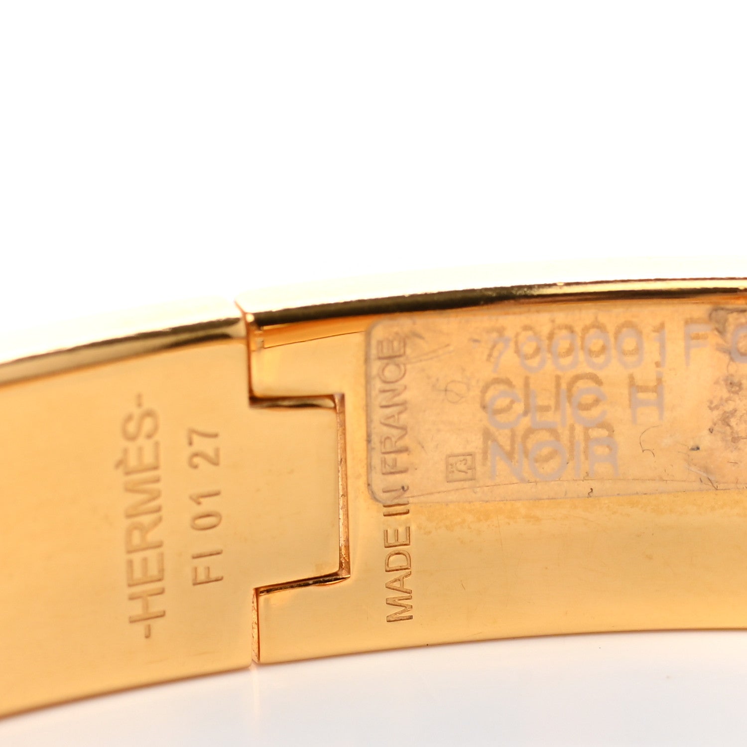 Hermes Enamel Narrow Clic Clac H Bracelet PM Black 4 of 5