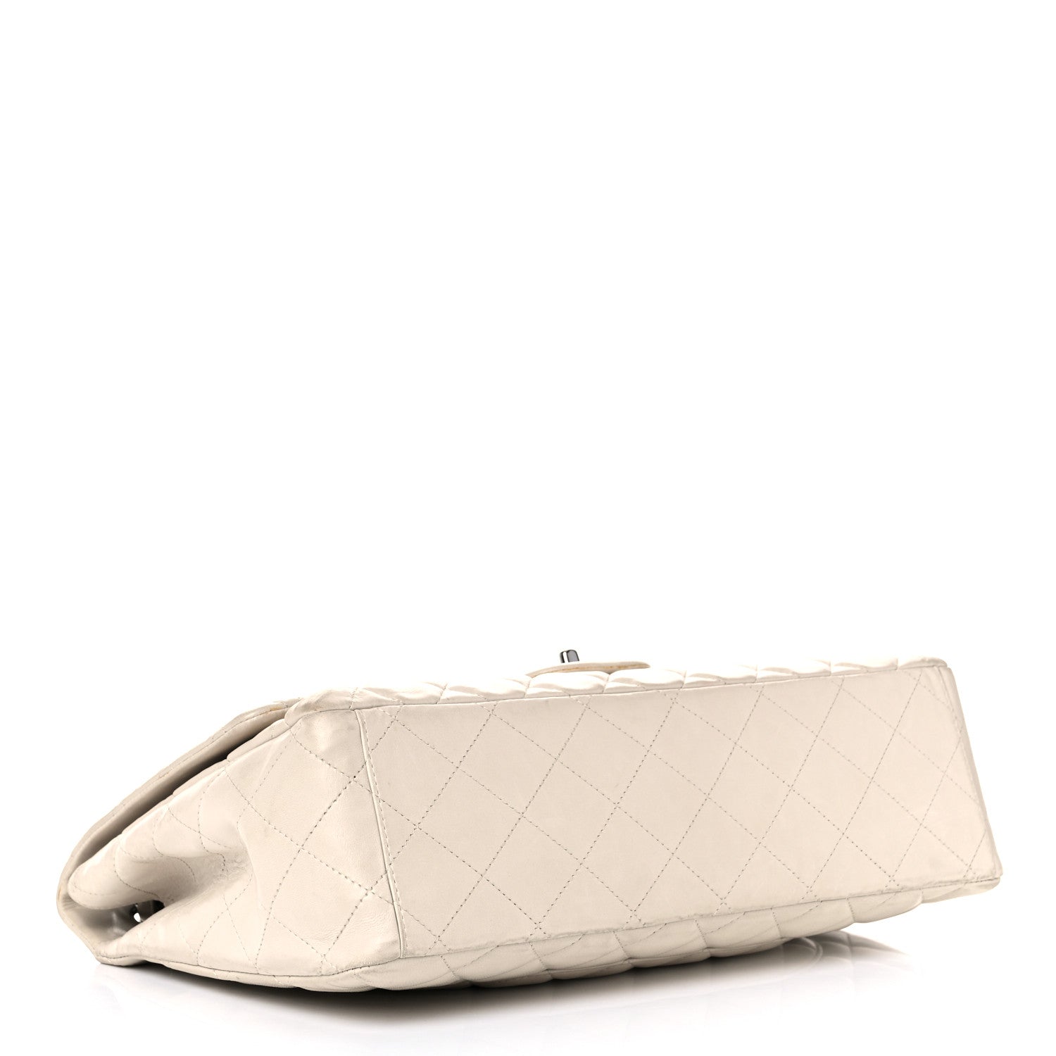 Chanel Lambskin Quilted Maxi Single Flap Beige 3 of 32