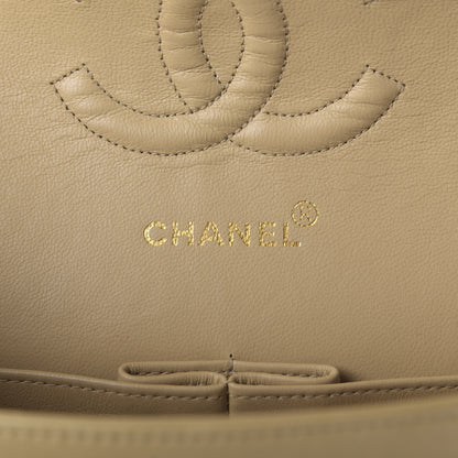 Chanel Lambskin Quilted Medium Double Flap Beige 8 of 12