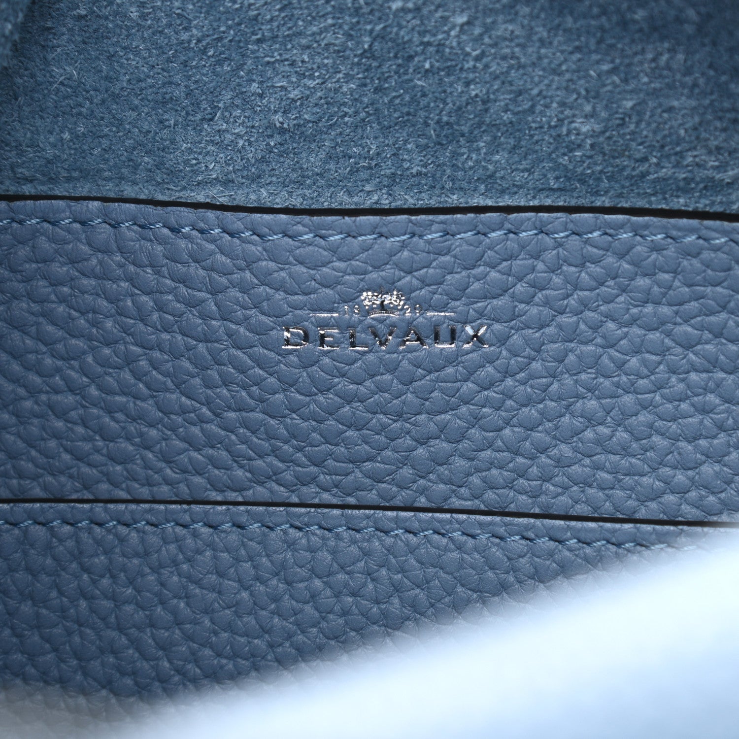 Delvaux Taurillon Soft Nano Cool Box Satchel Pacific 6 of 10