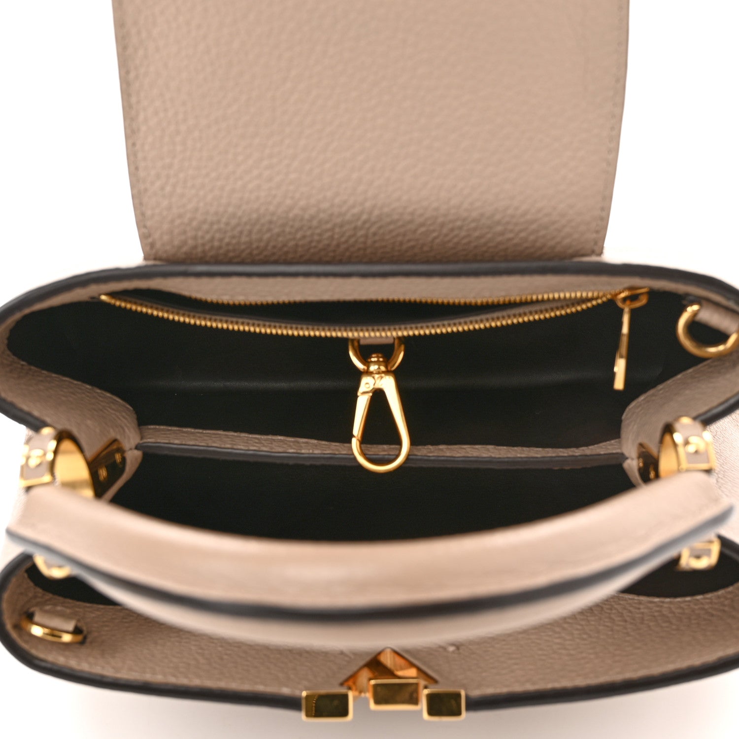 Louis Vuitton Taurillon Capucines BB Galet 4 of 9