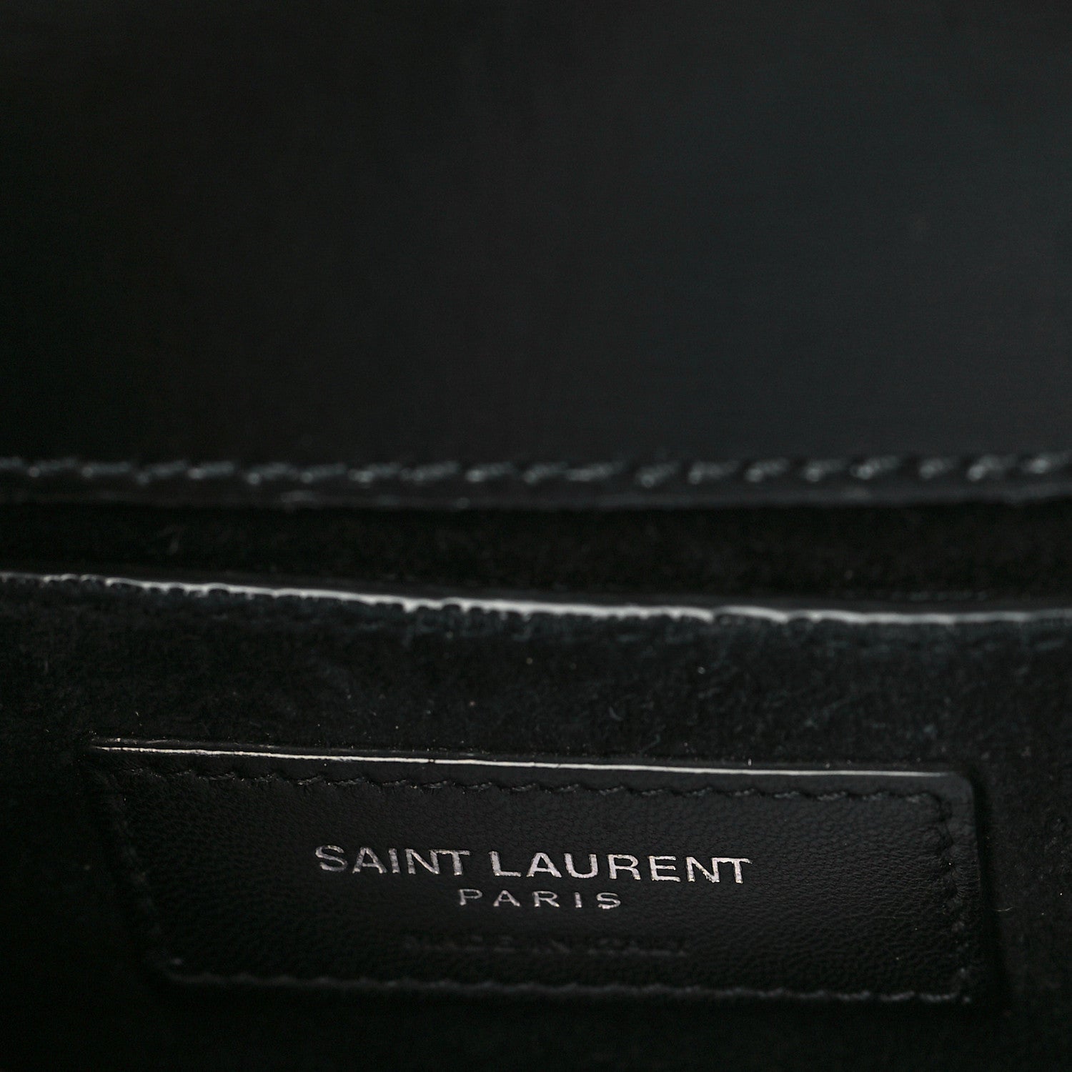 Saint Laurent Calfskin Medium Monogram Sunset Black 6 of 9