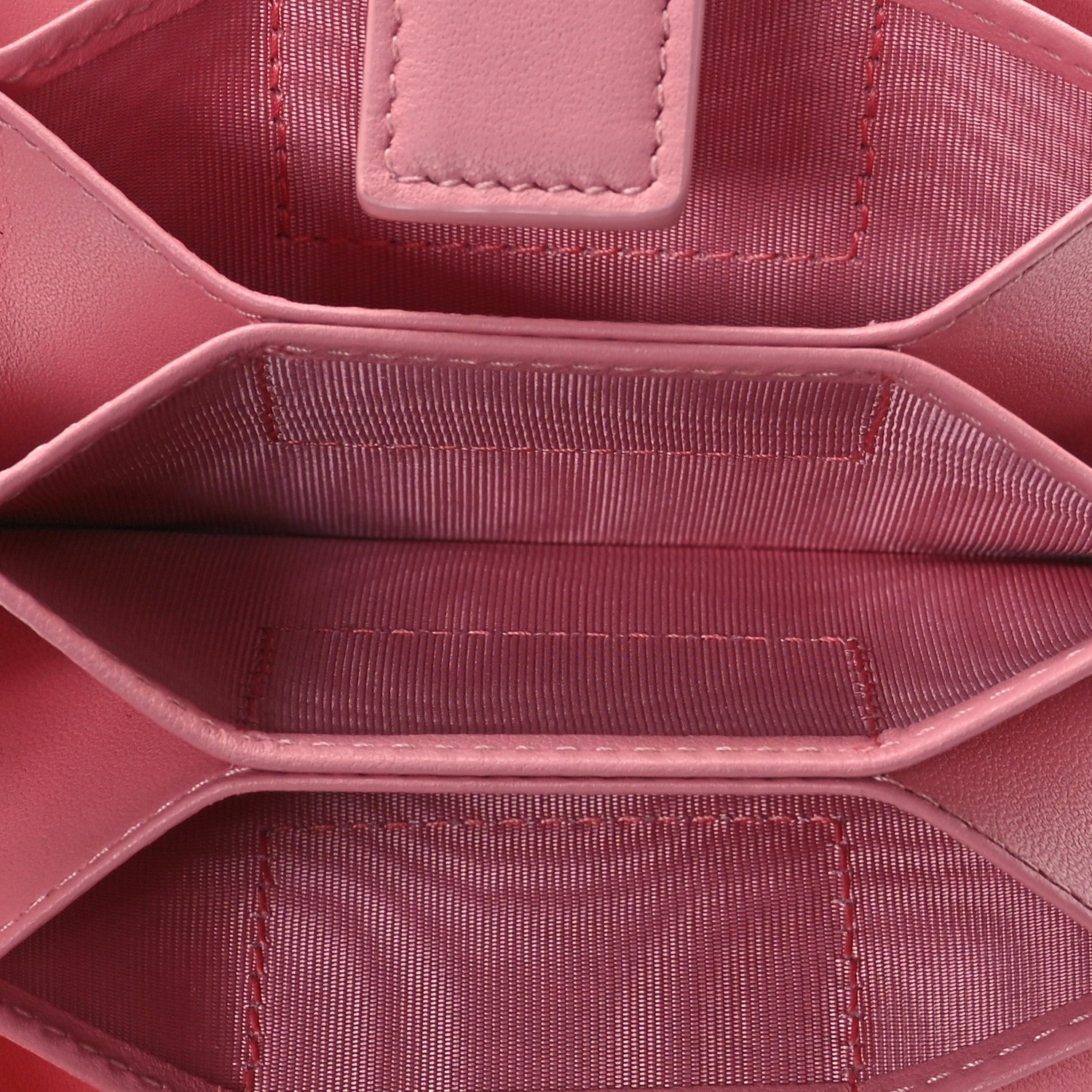 Christian Dior Lambskin Cannage Lady Dior 5-Gusset Card Holder Light Pink 5 of 8