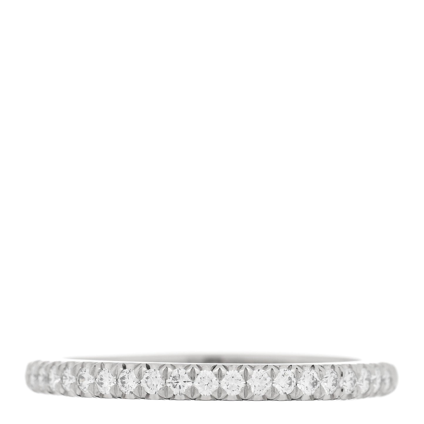 Platinum Diamond .20ctw Half Circle Soleste Band Ring 50 5.5