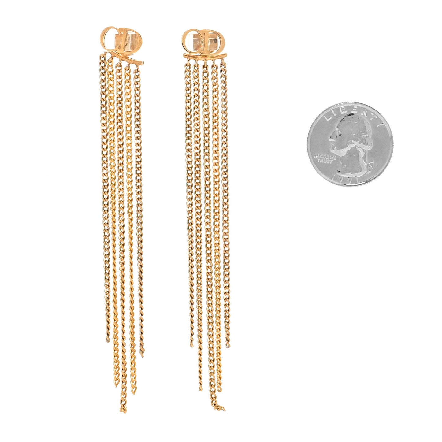 Danseuse Etolie Chain Drop Earrings Gold