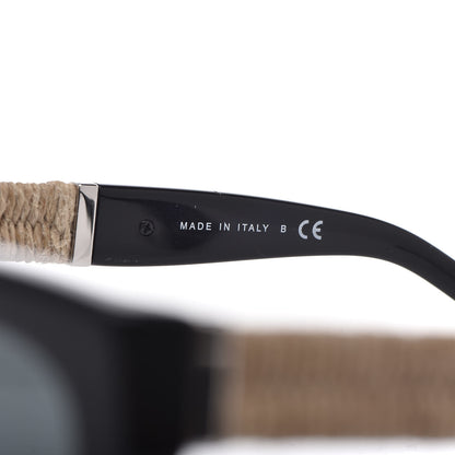 Chanel Acetate Rope Cat Eye Sunglasses 5409-A Black 6 of 8