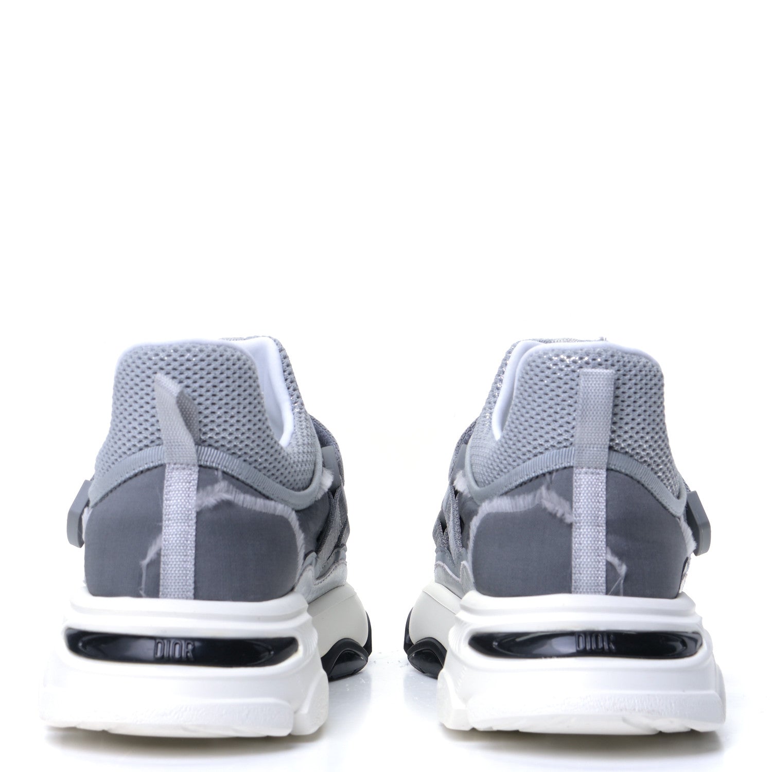 Christian Dior Technical Fabric Nylon Camouflage Womens D-Wander Sneakers 38.5 Silver 11 of 16