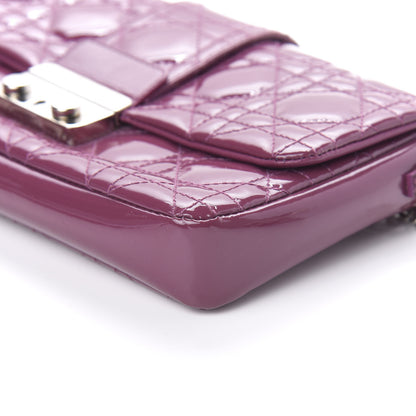 Christian Dior Patent Cannage New Lock Pouch Purple 9 of 10