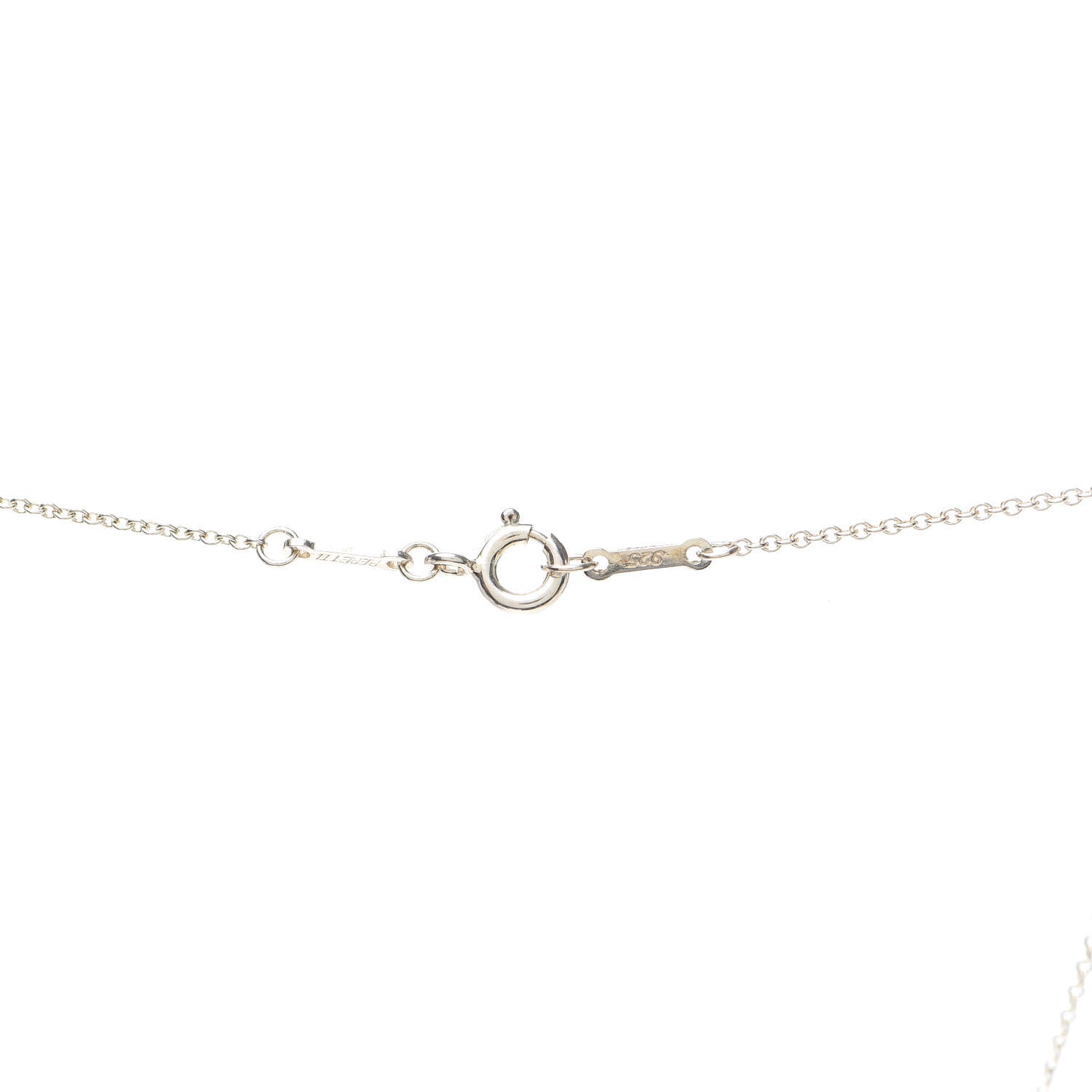 Tiffany Sterling Silver 16mm Elsa Peretti Open Heart Pendant Necklace 4 of 6