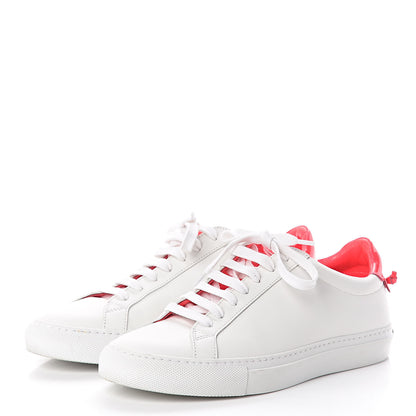 Givenchy Calfskin Patent Womens Urban Street Sneakers 38.5 White Neon Pink 3 of 7