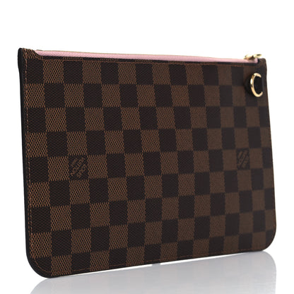Louis Vuitton Damier Ebene Neverfull MM GM Pochette Rose Ballerine 4 of 8