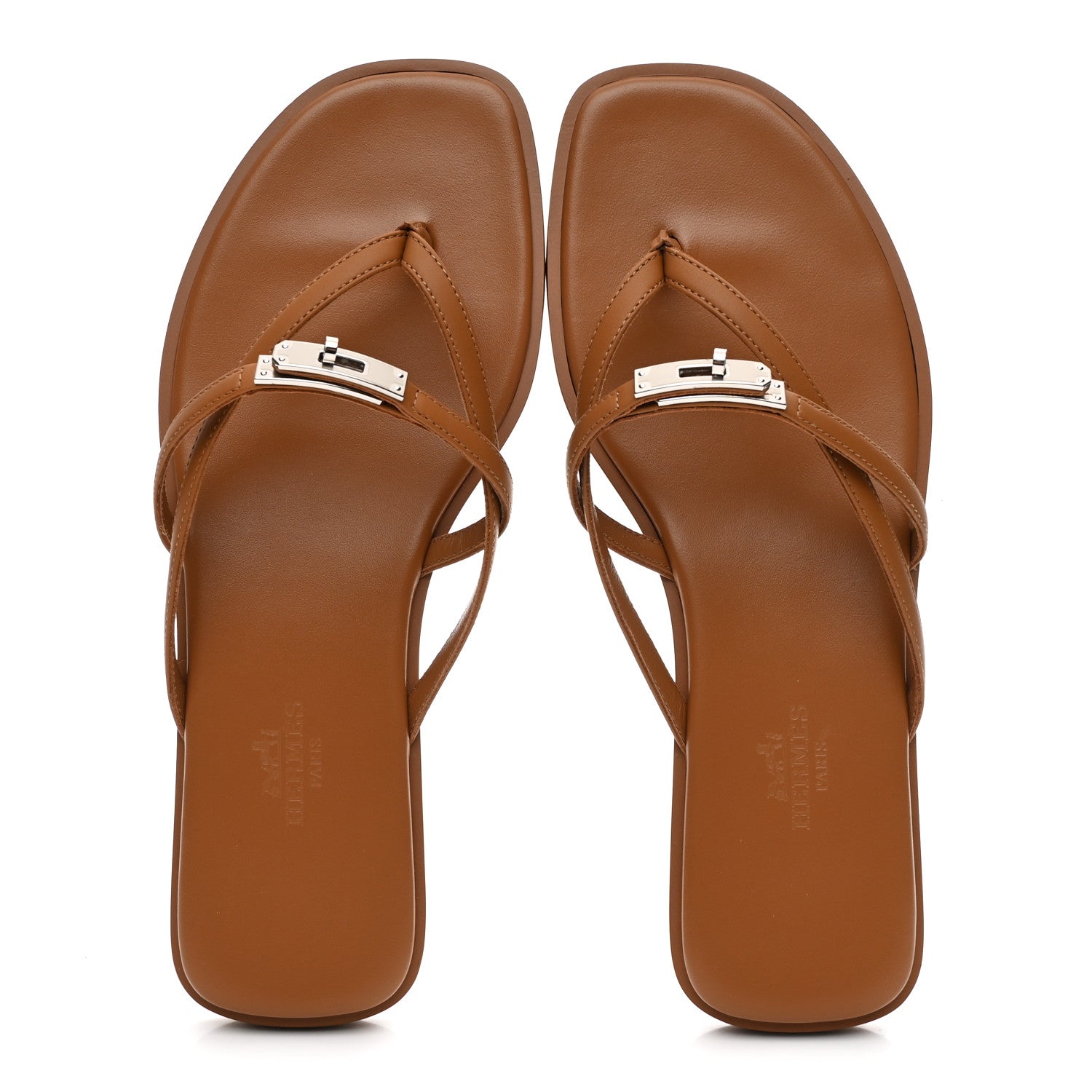 Hermes Calfskin Miss Sandals 36 Naturel 1828709 – FASHIONPHILE