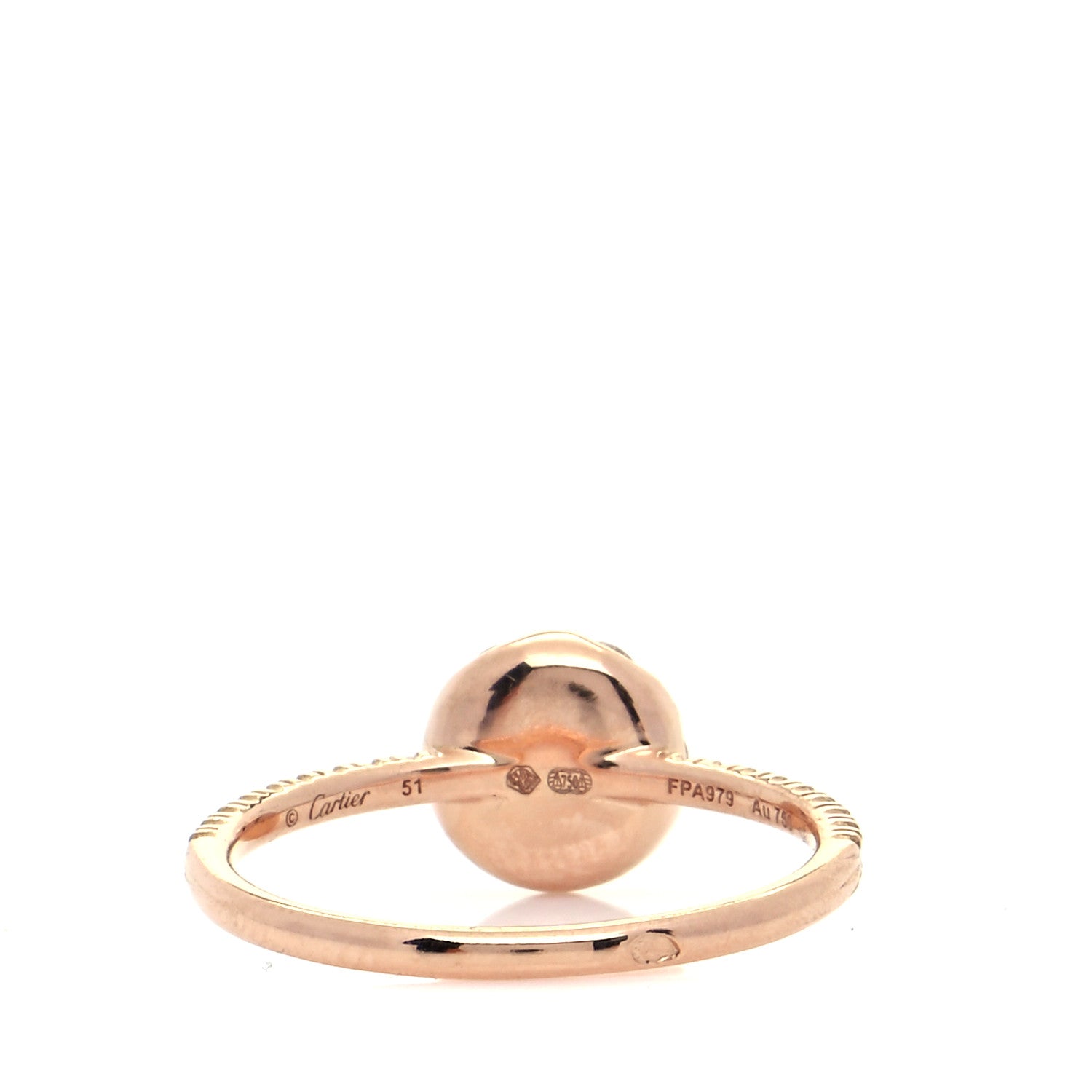 Cartier 18K Pink Gold Diamond Etincelle De Cartier Cluster Ring 51 5.75 3 of 7