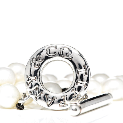 Tiffany Sterling Silver Pearl Toggle Bracelet 4 of 8