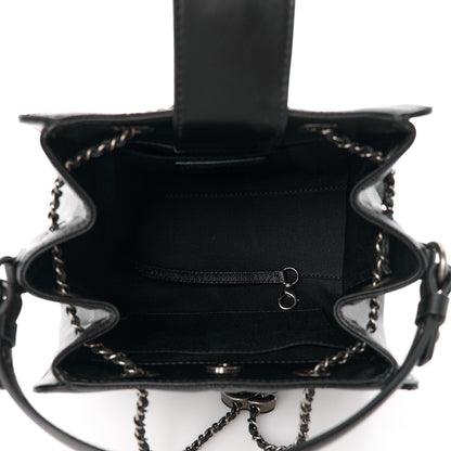 Chanel Caviar Quilted Small CC Bucket Bag Black 5 of 10