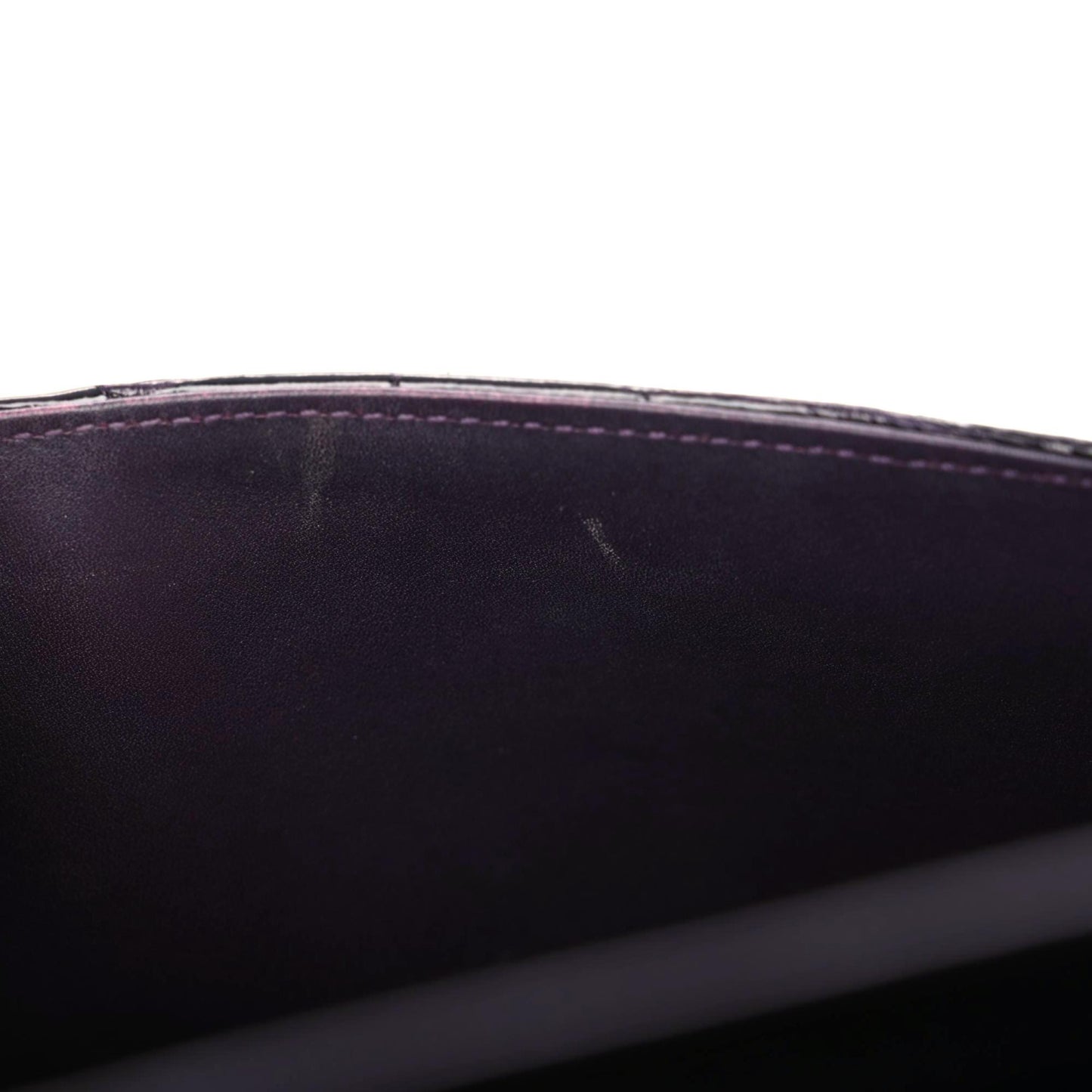 Alligator Medium Double Flap Purple