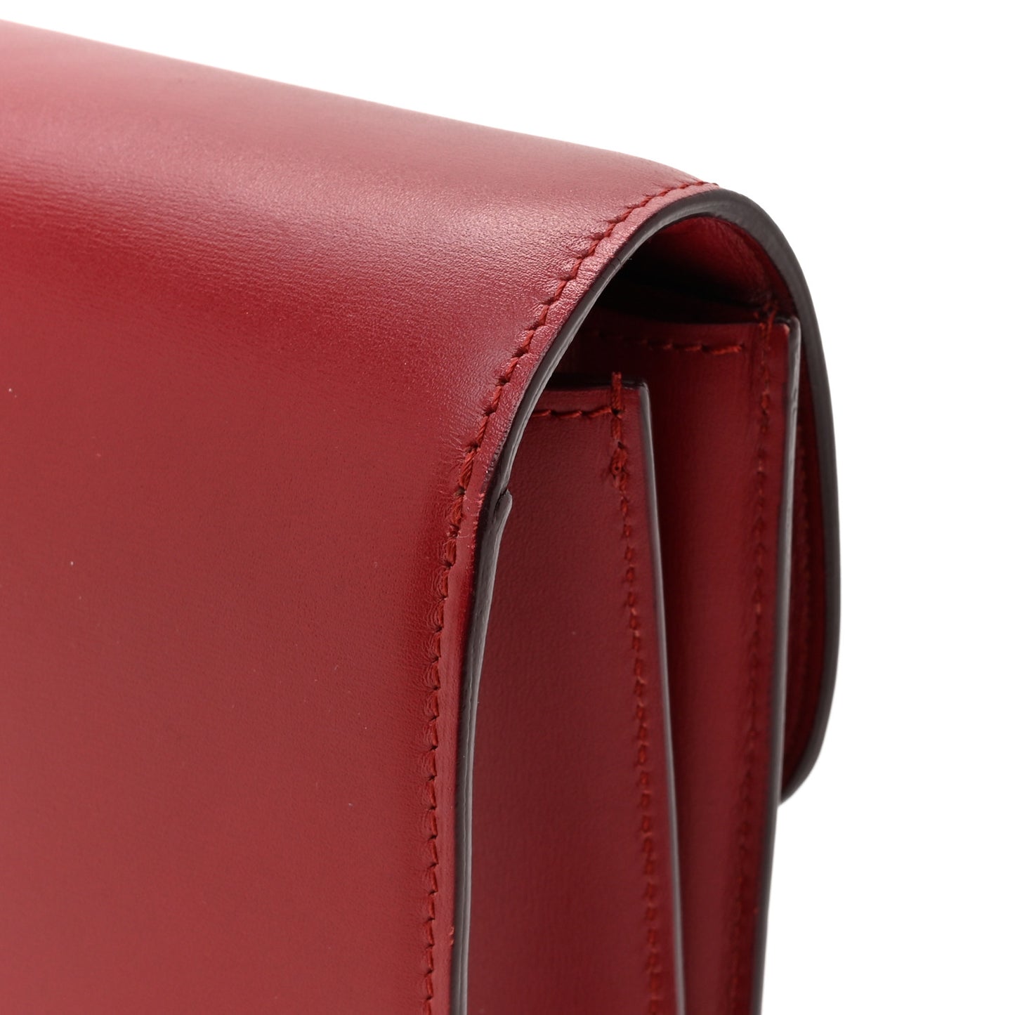 Box Calfskin Teen Classic Box Flap Bag Red