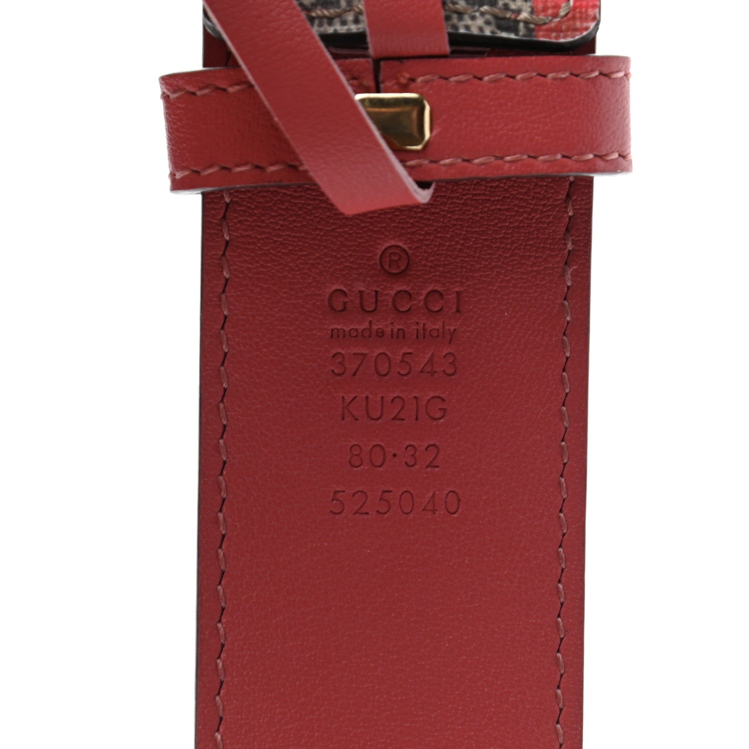 Gucci GG Supreme Monogram Blooms Moon Calfskin Interlocking G 37mm Belt 80 32 Beige Ebony Multicolor Dry Rose 3 of 5