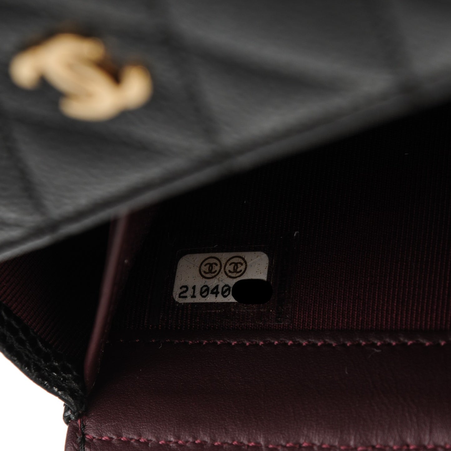 Caviar Quilted Large Gusset Flap Wallet Black