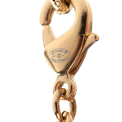 Chanel Pearl Crystal CC Short Necklace Gold 6 of 7