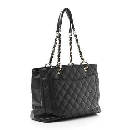 Chanel Caviar Quilted Grand Shopping Tote GST Black 3 of 19