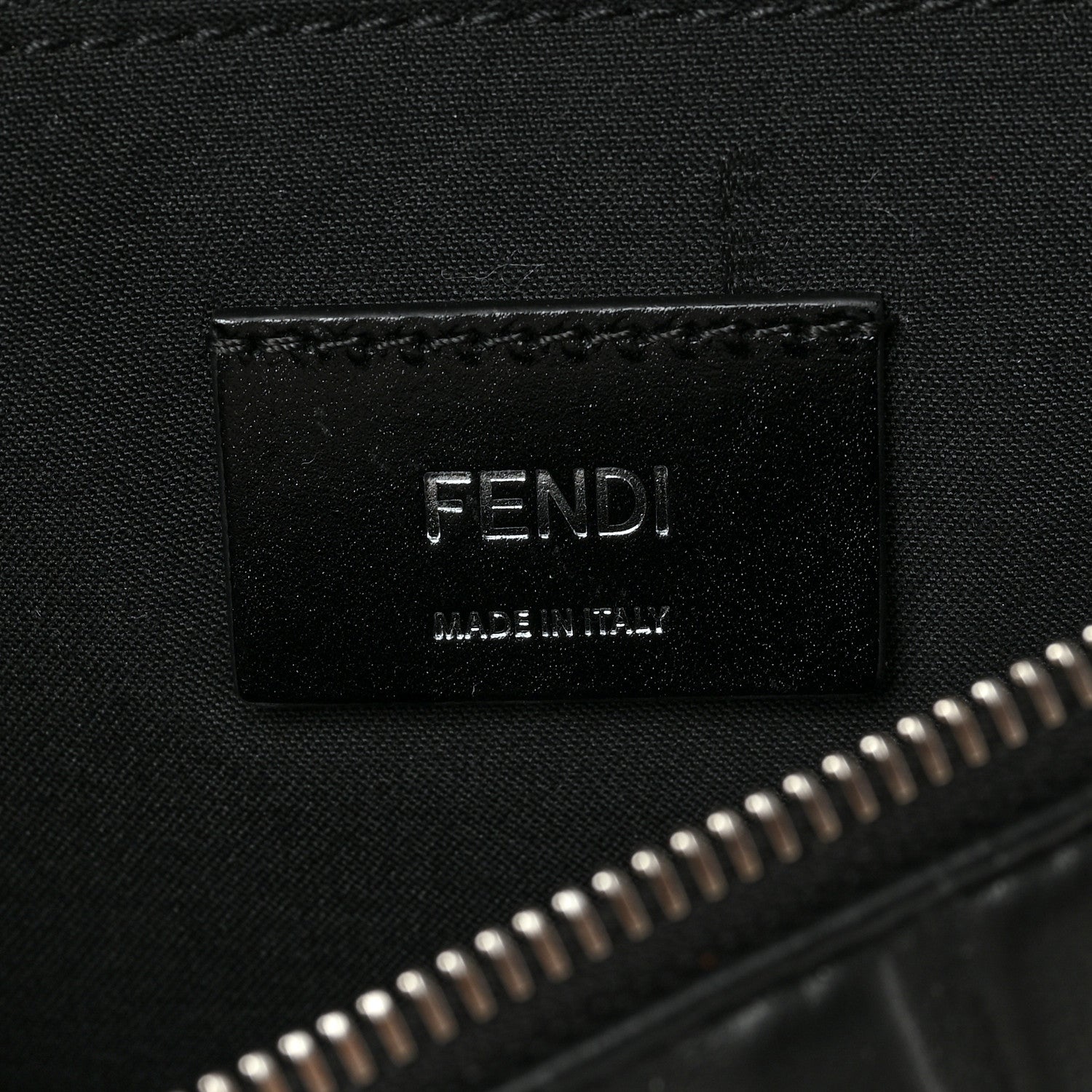 Fendi Nappa FF 1974 Embossed Belt Bag Black 6 of 9