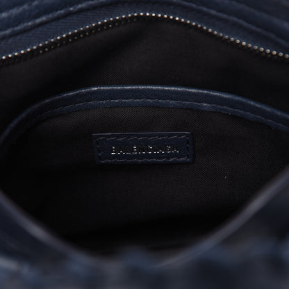 Balenciaga Agneau Classic Silver Hardware Nano City Bleu de Minuit 8 of 9