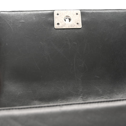 Chanel Lambskin Quilted Medium Boy Flap Black 11 of 11