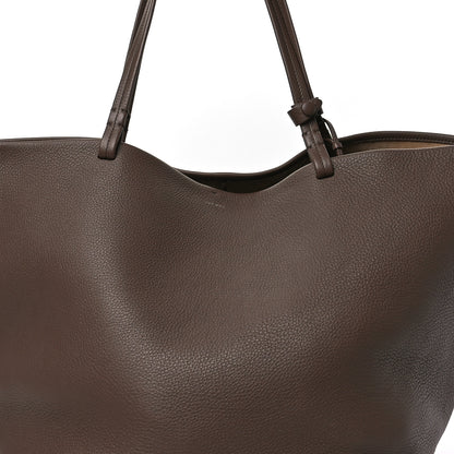 The Row Grained Calfskin Park Tote XL Dark Taupe 10 of 13