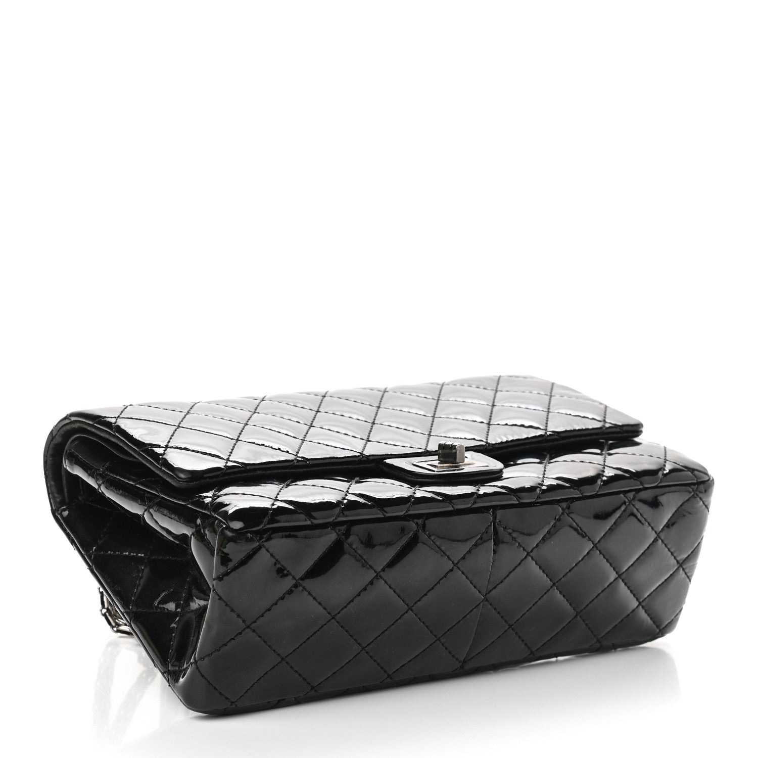Chanel Patent Quilted 2.55 Reissue 226 Flap Black 3 of 9