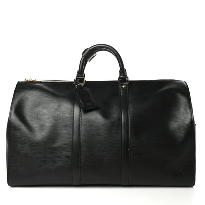 Louis Vuitton Epi Keepall 50 Black 1 of 9