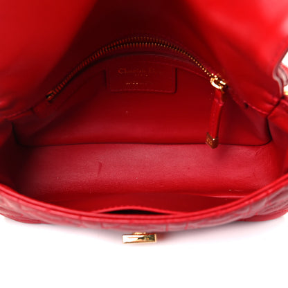 Christian Dior Calfskin Cannage Dioramour Small Caro Bag Bright Red 8 of 8